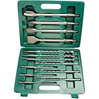Brüder Mannesmann M12588 SDS-Plus - Juego de cinceles y brocas (13 piezas)
